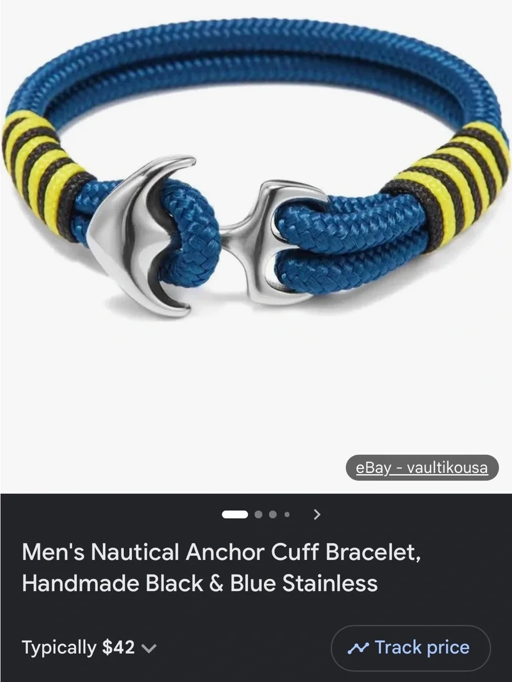 MEITS Nautical Rope Bracelet NWT